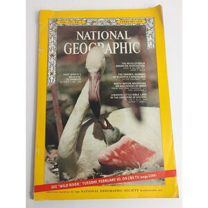 National Geographic Magazine Vintage February 1970 East Africa's Flamingos